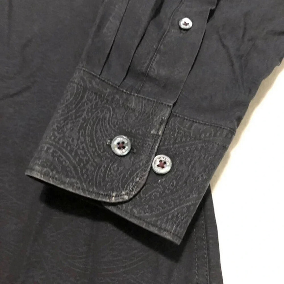 Bugatchi Uomo Mens Size Large Button Up Dress  Shirt Long Sleeve - Picture 4 of 16